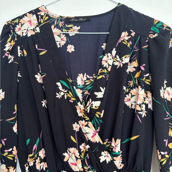 Floral Long Sleeve Dress - Picture 2 of 3